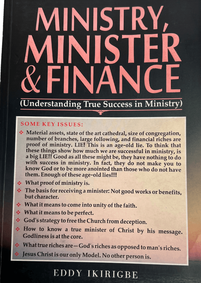 Ministry, Minister and Finance